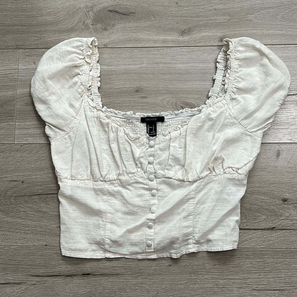 White Crop Top